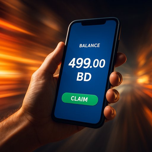 499BD offer card displaying in-app balance screen