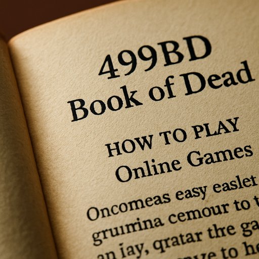 499BD Book of Dead on screen